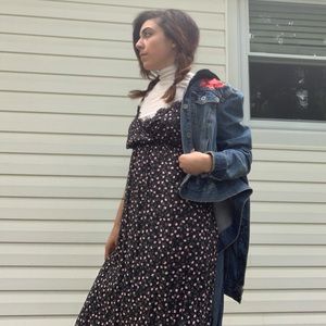 Edgy boho floral dress🌸